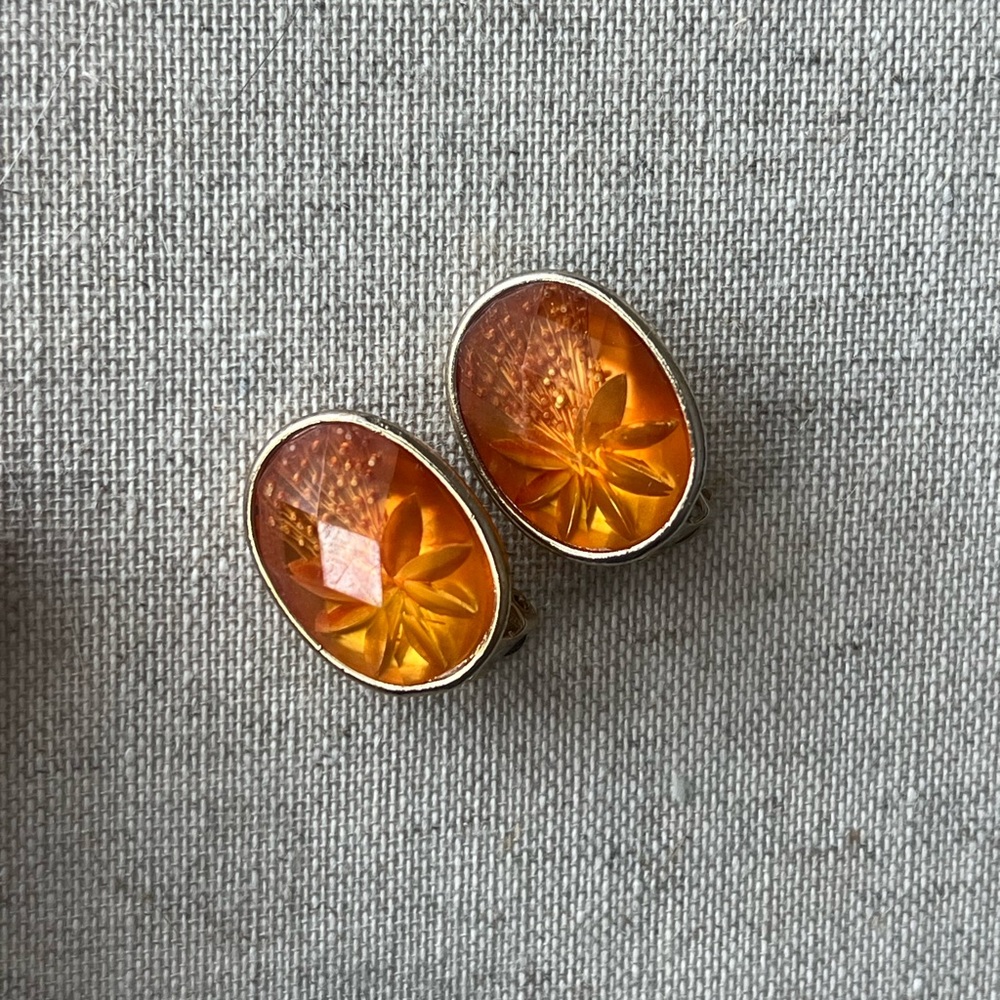 Gold Clip-On Earrings